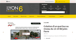 Desktop Screenshot of mairie6.lyon.fr