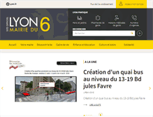 Tablet Screenshot of mairie6.lyon.fr