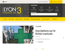 Tablet Screenshot of mairie3.lyon.fr