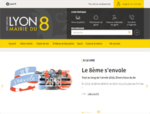 Tablet Screenshot of mairie8.lyon.fr